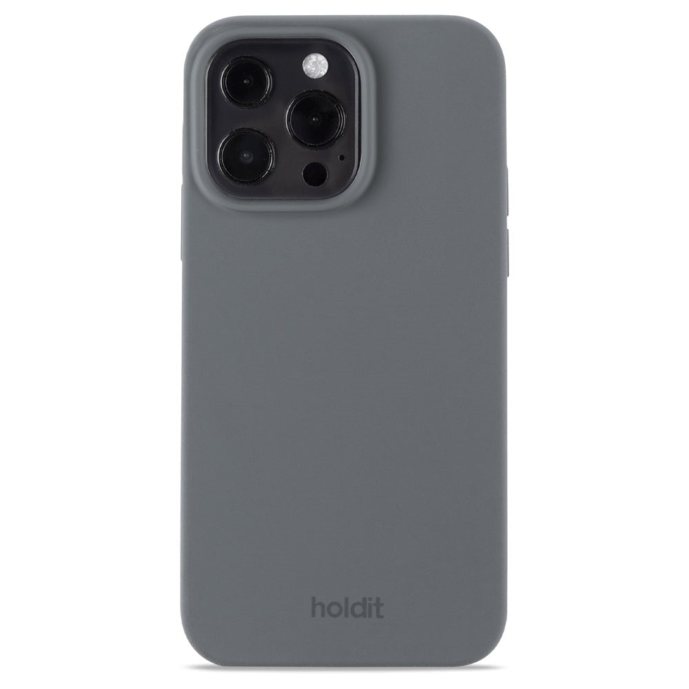 Holdit iPhone 13 Pro Soft Touch Silikon Deksel - Space Gray