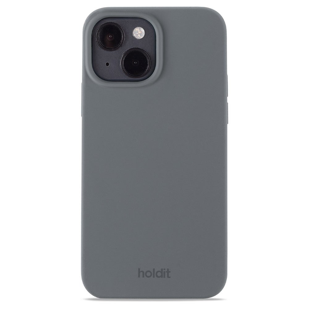 Holdit iPhone 14 / 13 Soft Touch Silikon Deksel - Space Gray