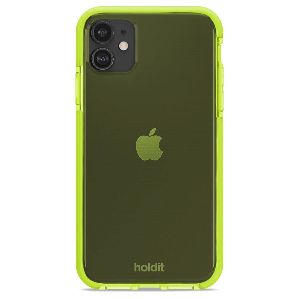 Holdit iPhone 11 Seethru Deksel - Acid Green