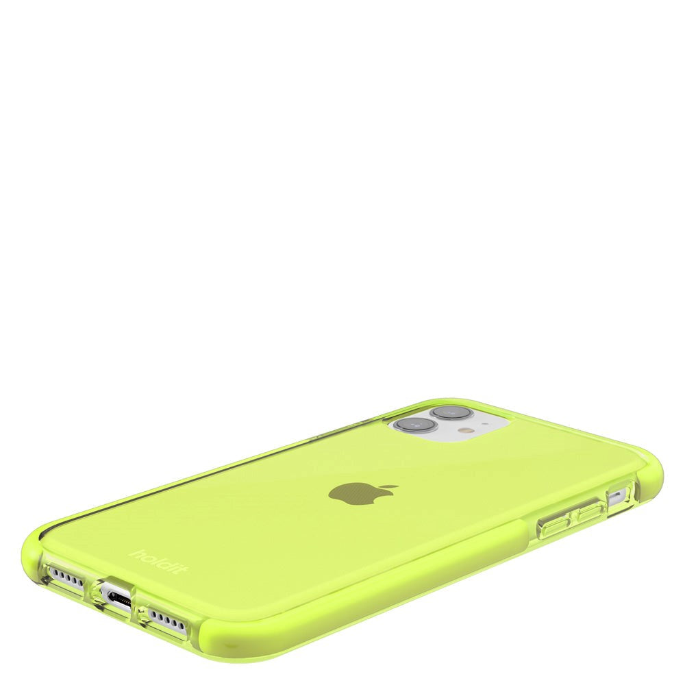 Holdit iPhone 11 Seethru Deksel - Acid Green