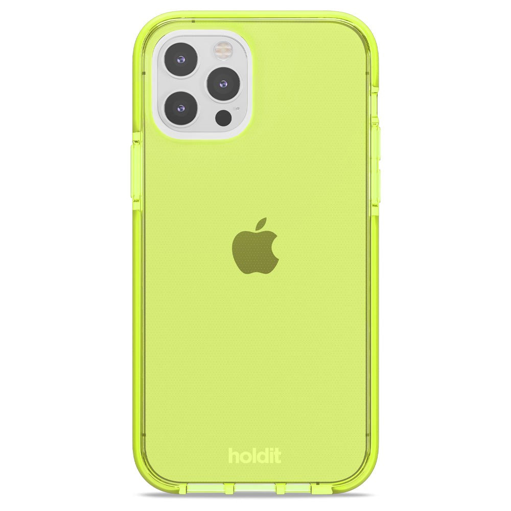 Holdit iPhone 12 / 12 Pro Seethru Deksel - Acid Green