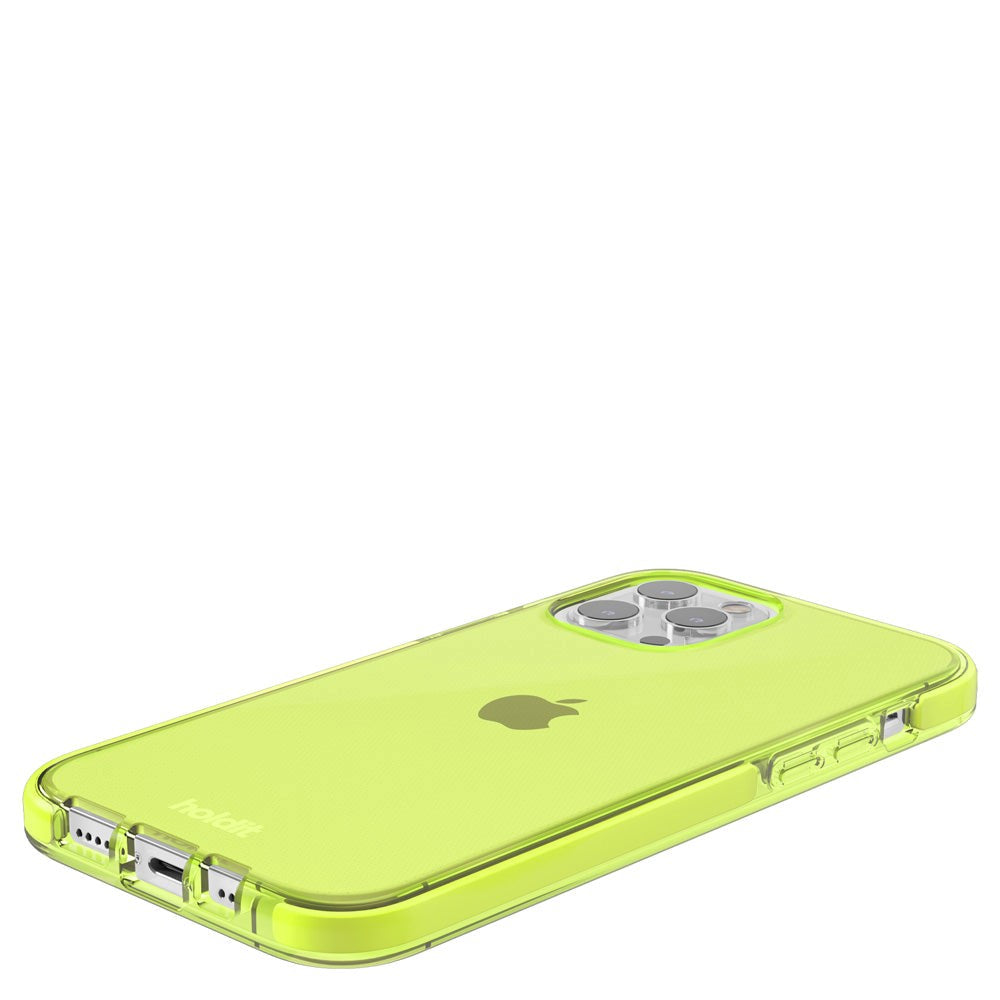 Holdit iPhone 12 / 12 Pro Seethru Deksel - Acid Green