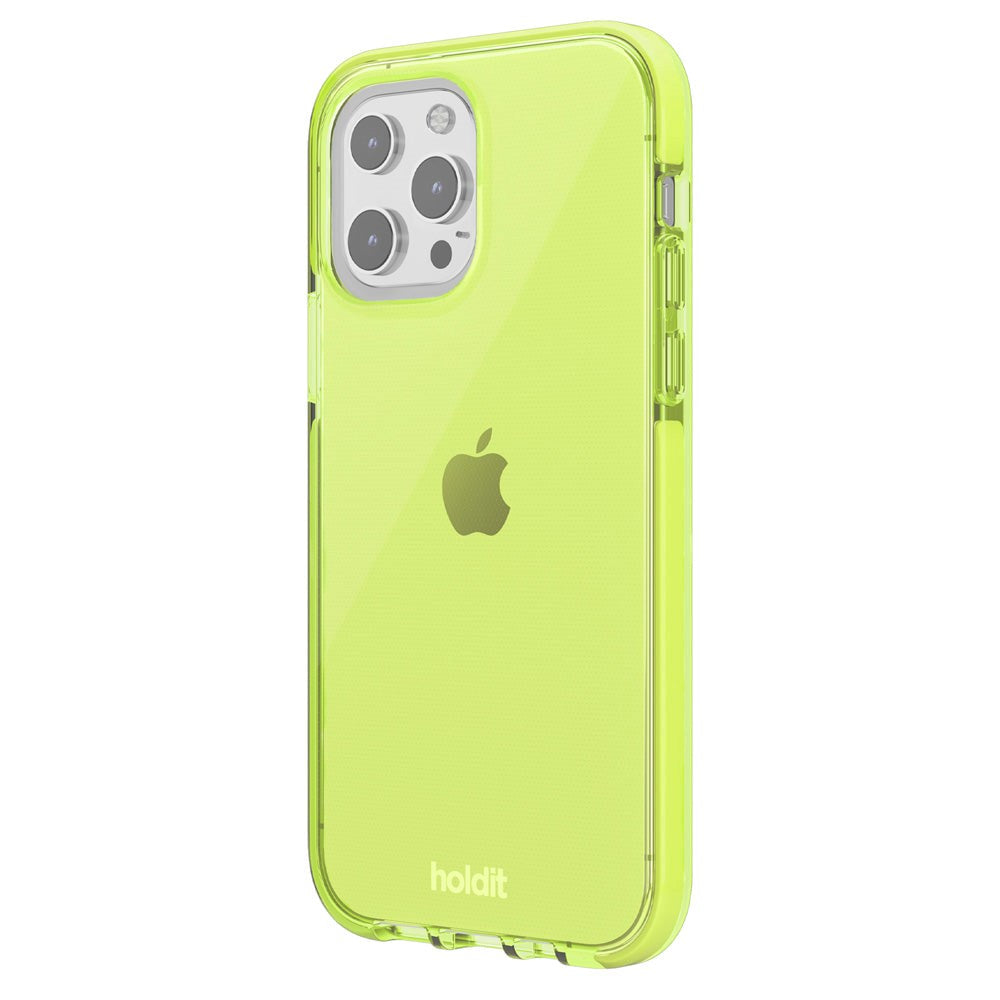 Holdit iPhone 13 Pro Seethru Deksel - Acid Green