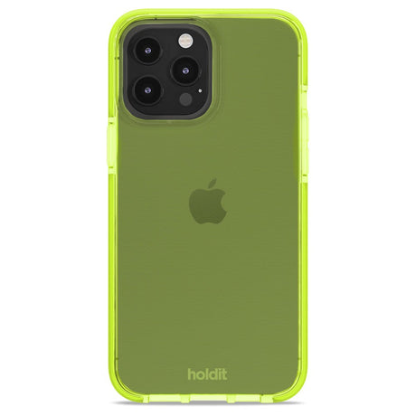 Holdit iPhone 13 Pro Max Seethru Deksel - Acid Green