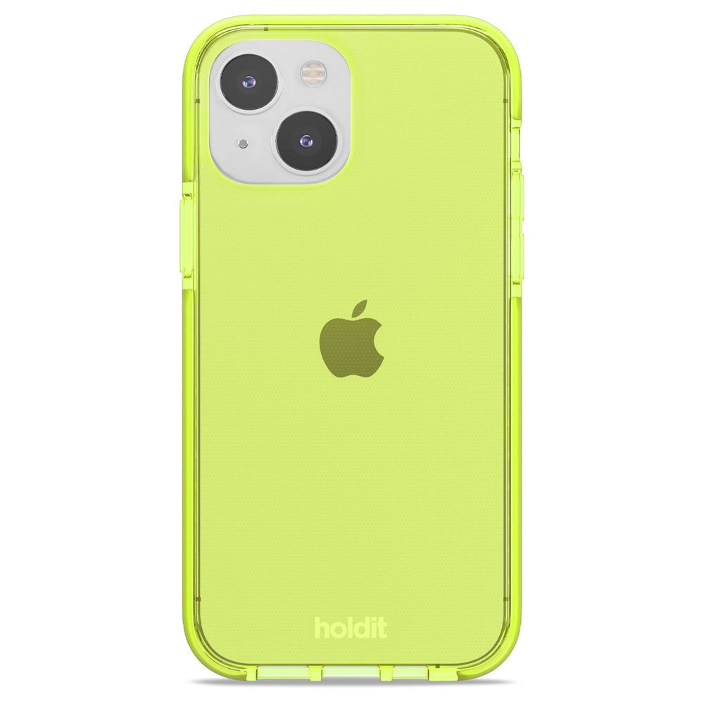 Holdit iPhone 14 / 13 Seethru Deksel - Acid Green