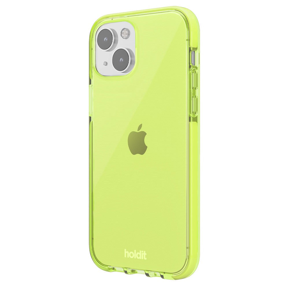 Holdit iPhone 14 / 13 Seethru Deksel - Acid Green