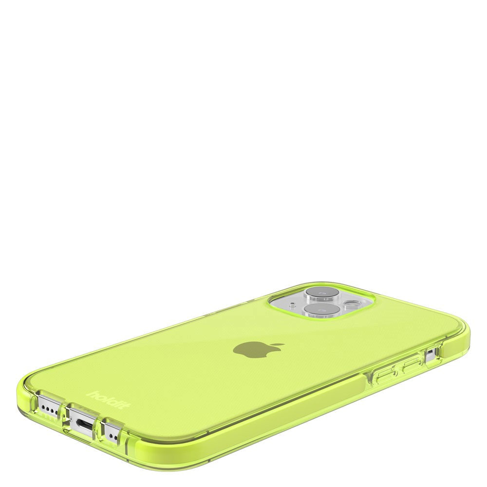 Holdit iPhone 14 / 13 Seethru Deksel - Acid Green