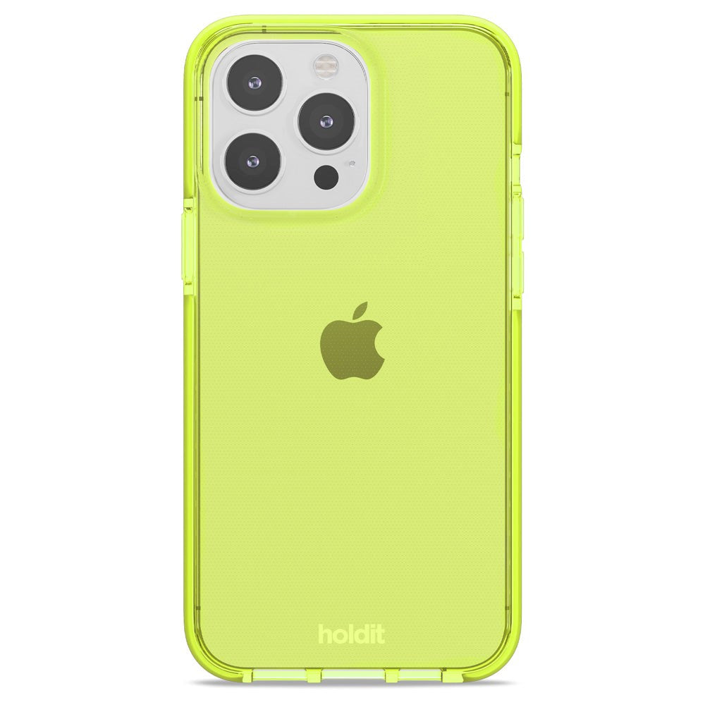 Holdit iPhone 14 Pro Max Seethru Deksel - Acid Green