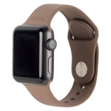 Apple Watch (38/40/SE/41/42mm) Holdit Silikon Klokkearmbånd - Mocha Brown