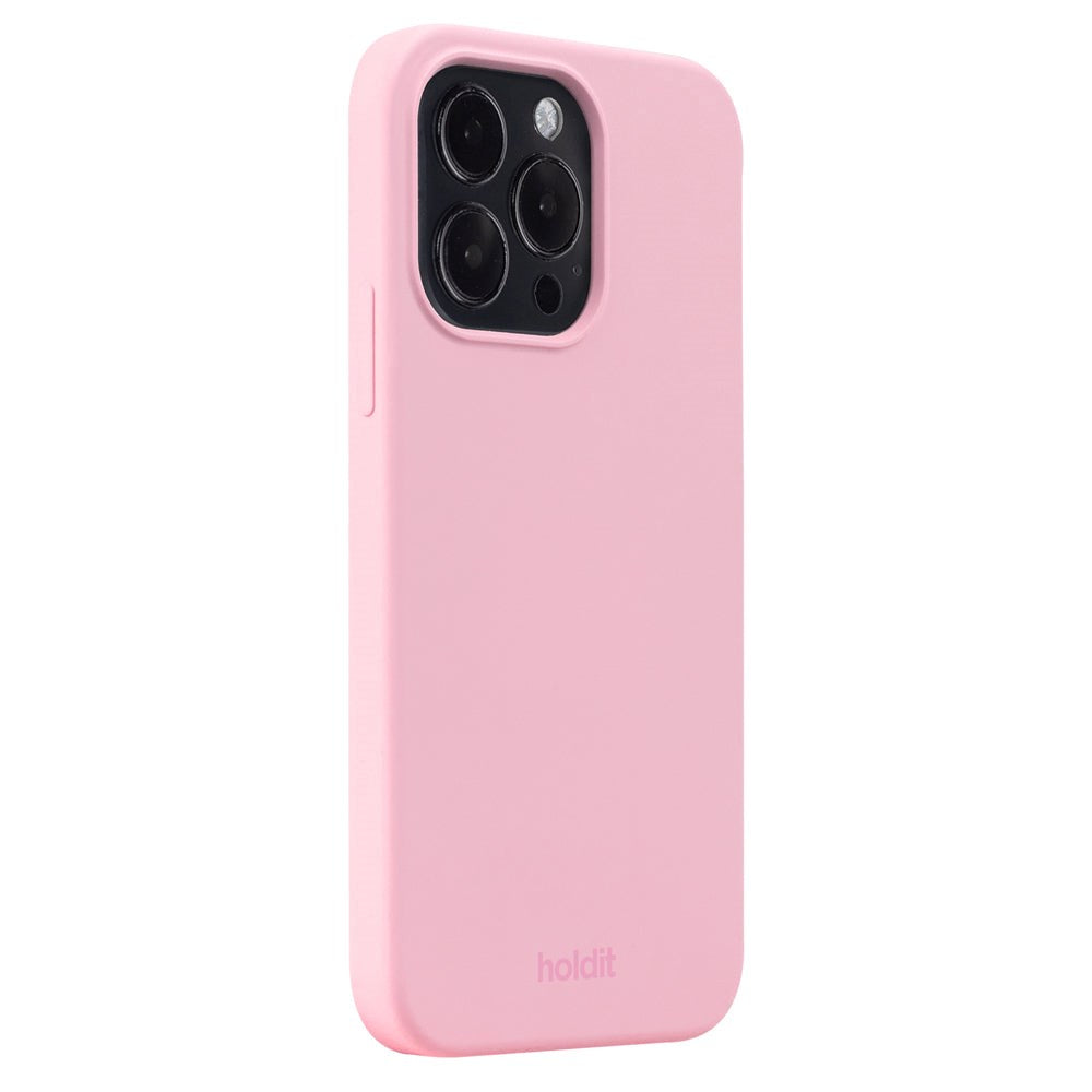 Holdit iPhone 14 Pro Soft Touch Silikon Deksel - Pink