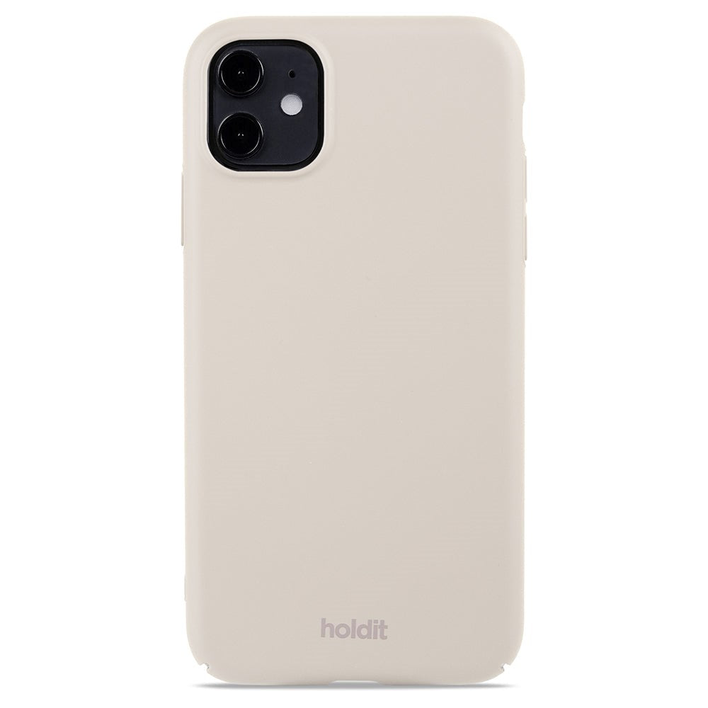 Holdit iPhone 11 Slim Plast Deksel - Light Beige