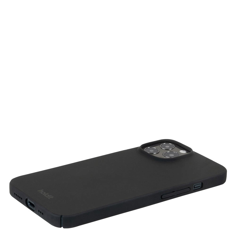 Holdit iPhone 12 / 12 Pro Slim Plast Deksel - Black