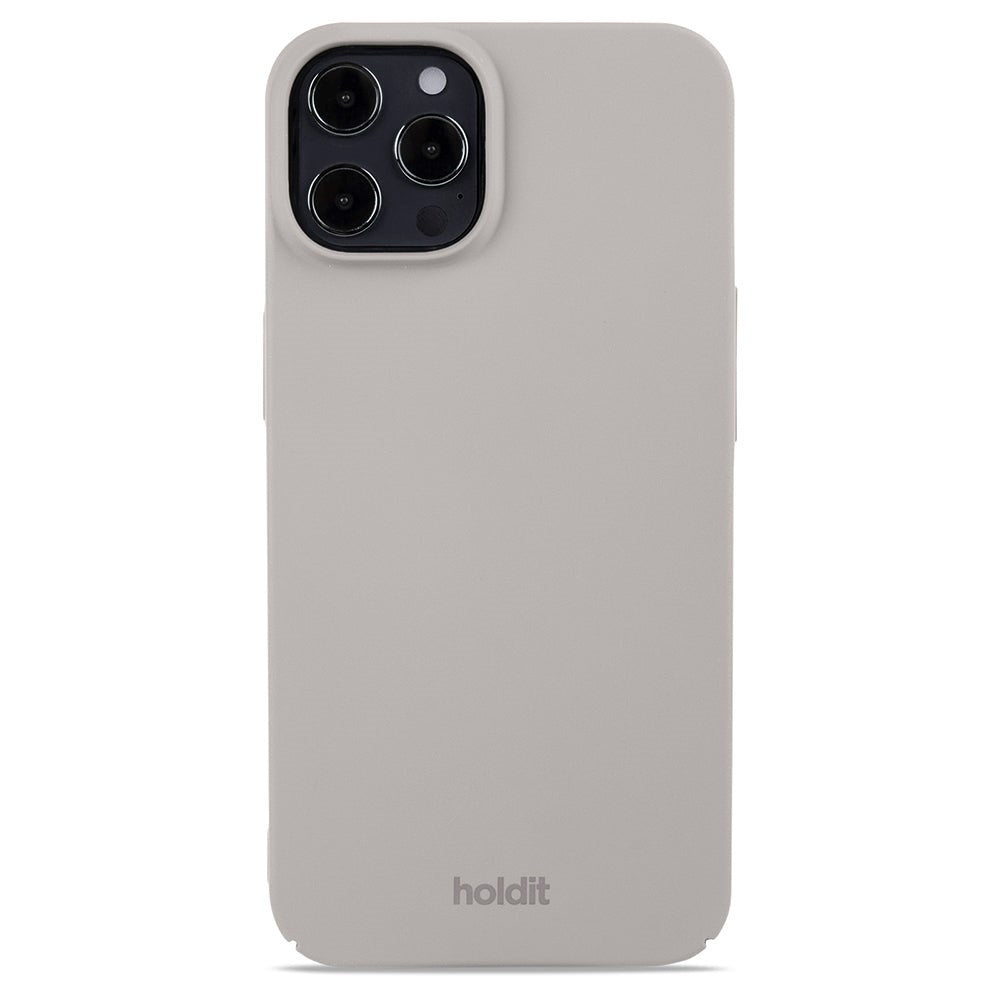 Holdit iPhone 12 / 12 Pro Slim Plast Deksel - Taupe