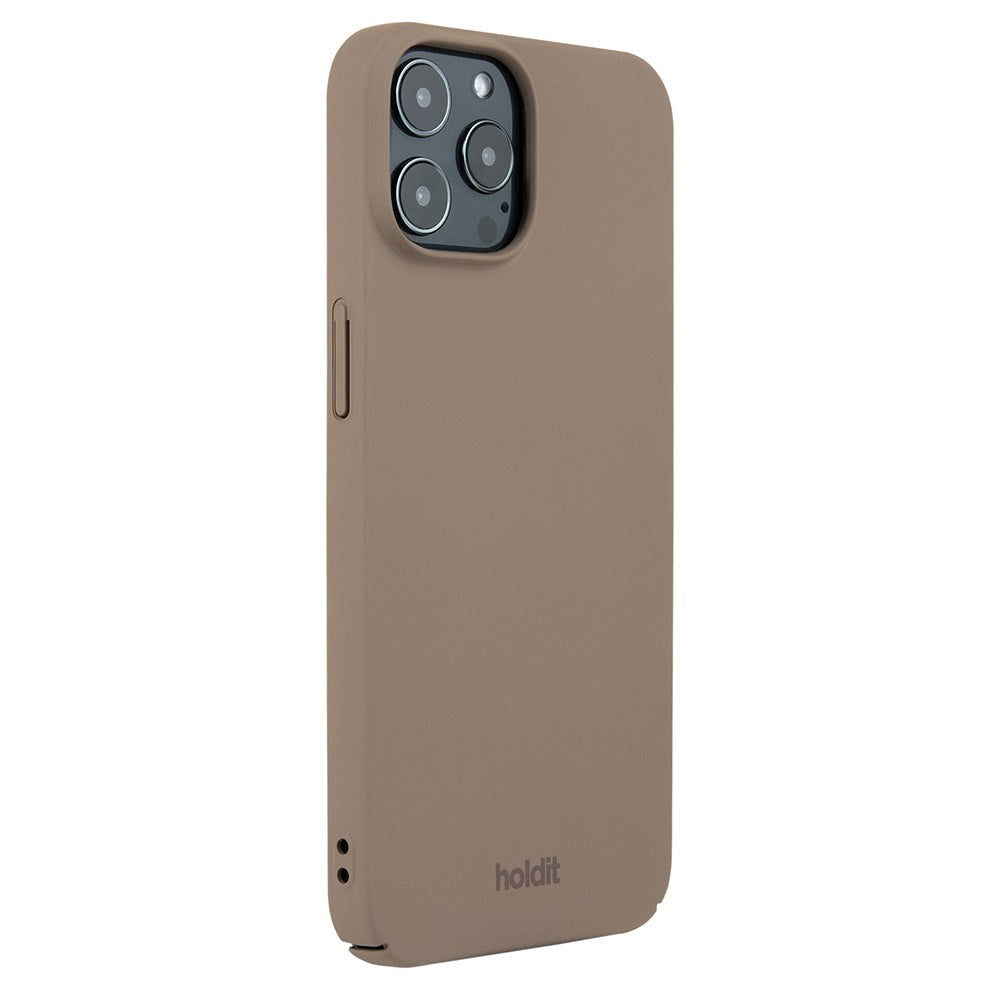 Holdit iPhone 12 / 12 Pro Slim Plast Deksel - Mocha Brown