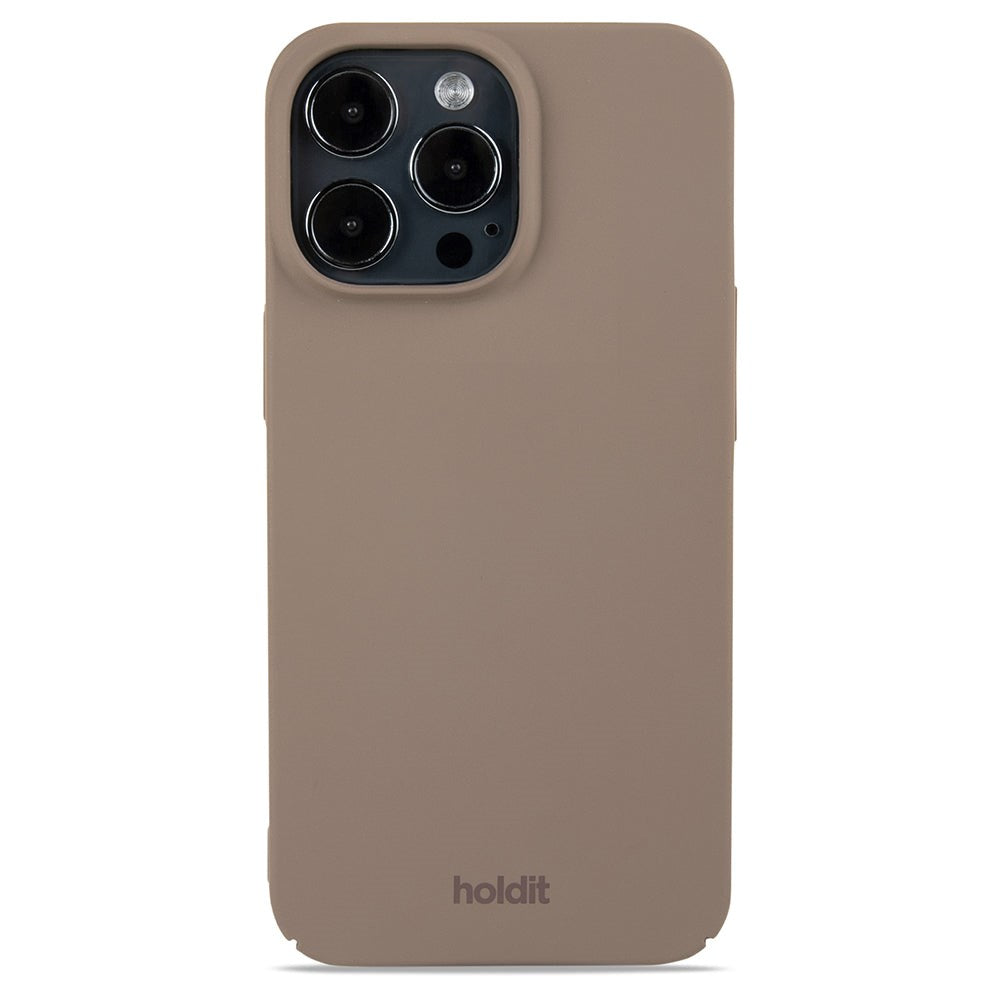 Holdit iPhone 13 Pro Slim Plast Deksel - Mocha Brown