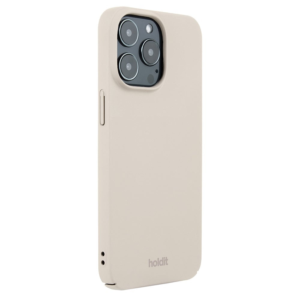 Holdit iPhone 13 Pro Slim Plast Deksel - Light Beige