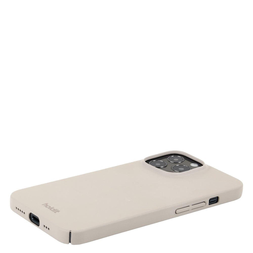 Holdit iPhone 13 Pro Slim Plast Deksel - Light Beige