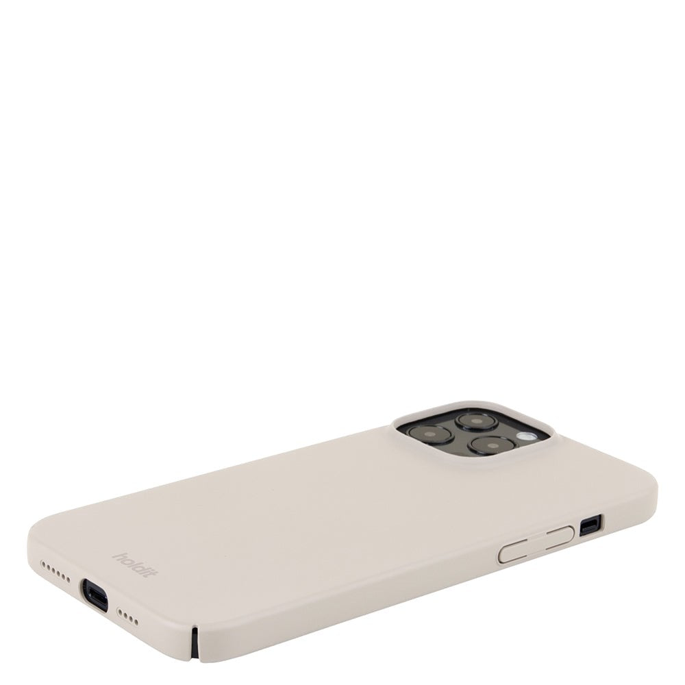 Holdit iPhone 13 Pro Max Slim Plast Deksel - Light Beige