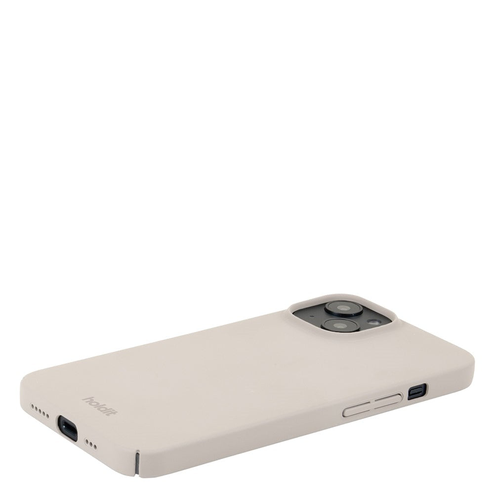 Holdit iPhone 14 / 13 Slim Plast Deksel - Light Beige