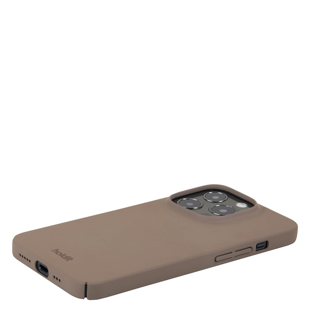 Holdit iPhone 14 Pro Slim Plast Deksel - Mocha Brown