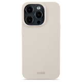 Holdit iPhone 14 Pro Slim Plast Deksel - Light Beige