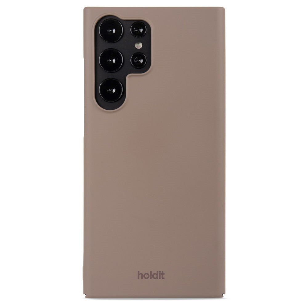 Holdit Samsung Galaxy S23 Ultra Slim Plast Deksel - Mocha Brown