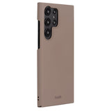 Holdit Samsung Galaxy S23 Ultra Slim Plast Deksel - Mocha Brown