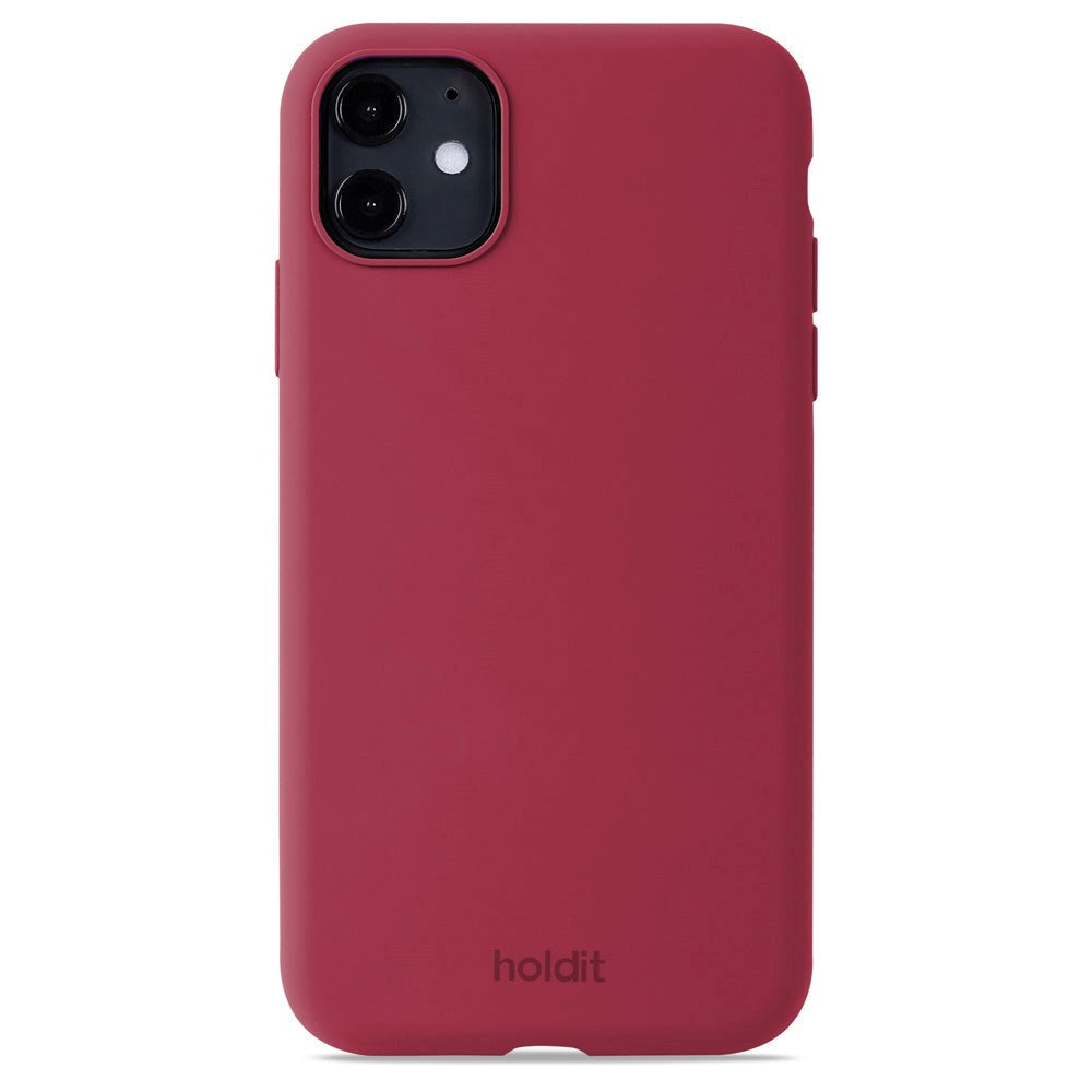 Holdit iPhone 11 Soft Touch Silikon Deksel - Red Velvet