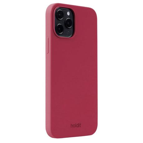 Holdit iPhone 12 / 12 Pro Soft Touch Silikon Deksel - Red Velvet