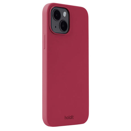 Holdit iPhone 14 / 13 Soft Touch Silikon Deksel - Red Velvet