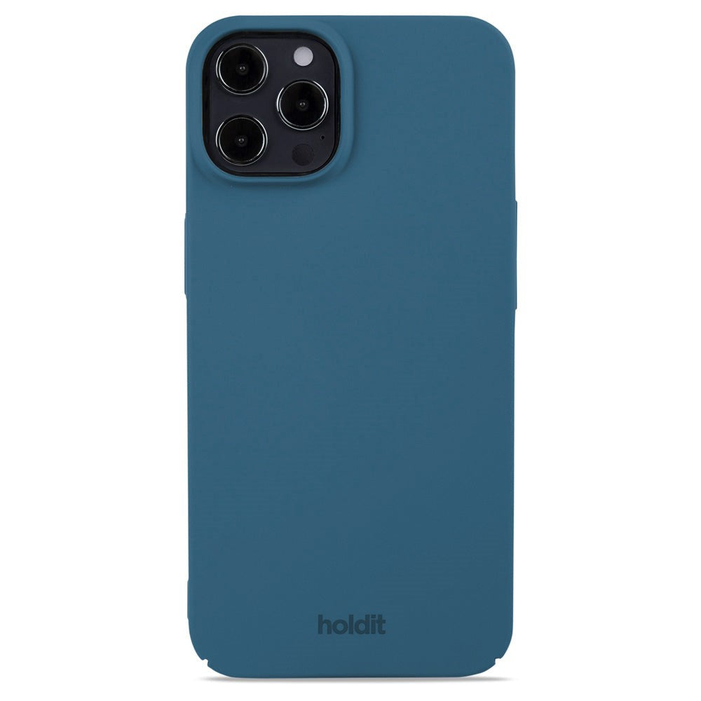 Holdit iPhone 12 / 12 Pro Slim Plast Deksel - Denim Blue