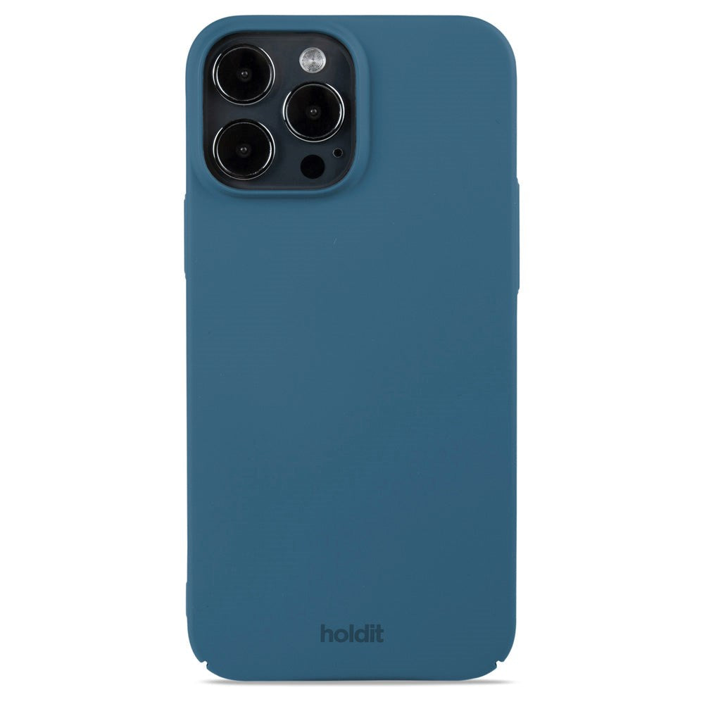 Holdit iPhone 13 Pro Max Slim Plast Deksel - Denim Blue