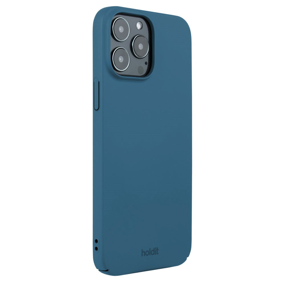 Holdit iPhone 13 Pro Max Slim Plast Deksel - Denim Blue