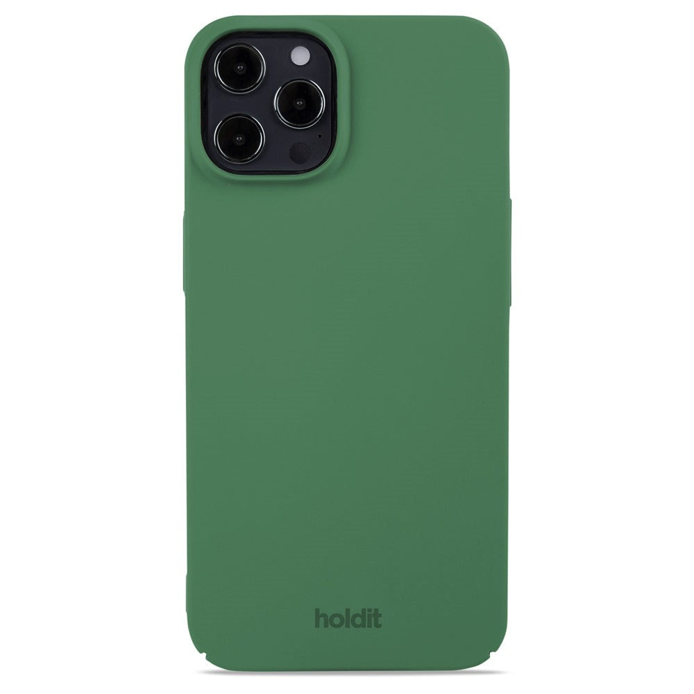 Holdit iPhone 12 / 12 Pro Slim Plast Deksel - Forest Green