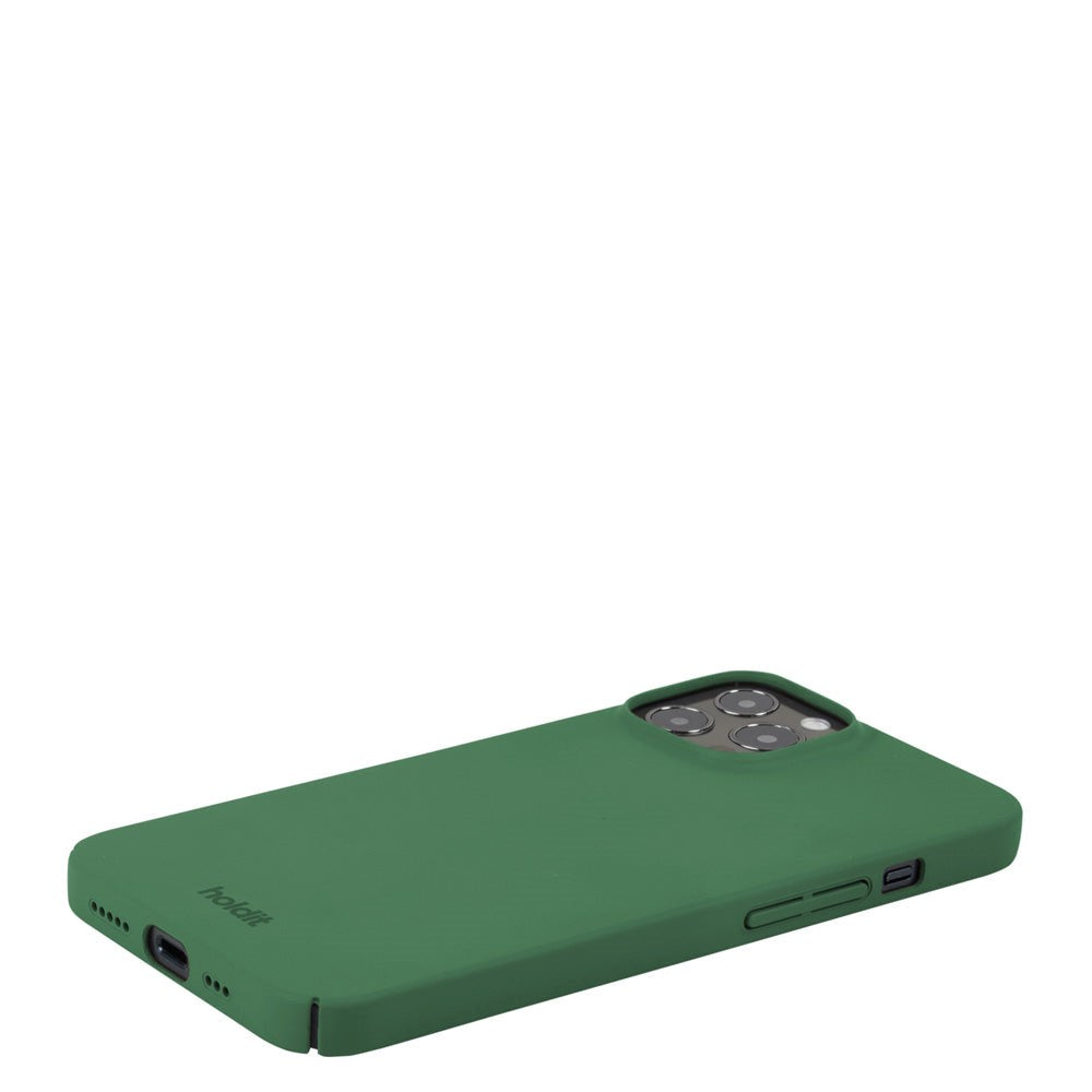 Holdit iPhone 12 / 12 Pro Slim Plast Deksel - Forest Green