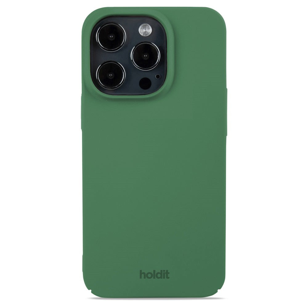 Holdit iPhone 14 Pro Slim Plast Deksel - Forest Green