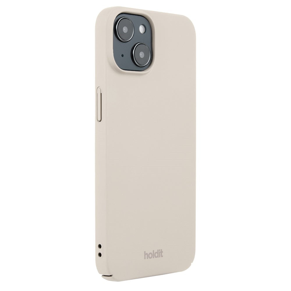 Holdit iPhone 15 Slim Plast Deksel - Light Beige