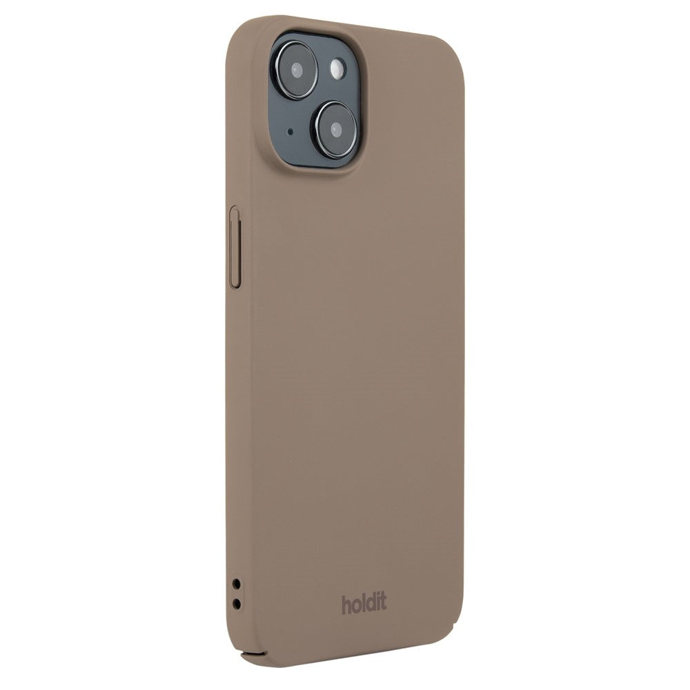 Holdit iPhone 15 Slim Plast Deksel - Mocha Brown