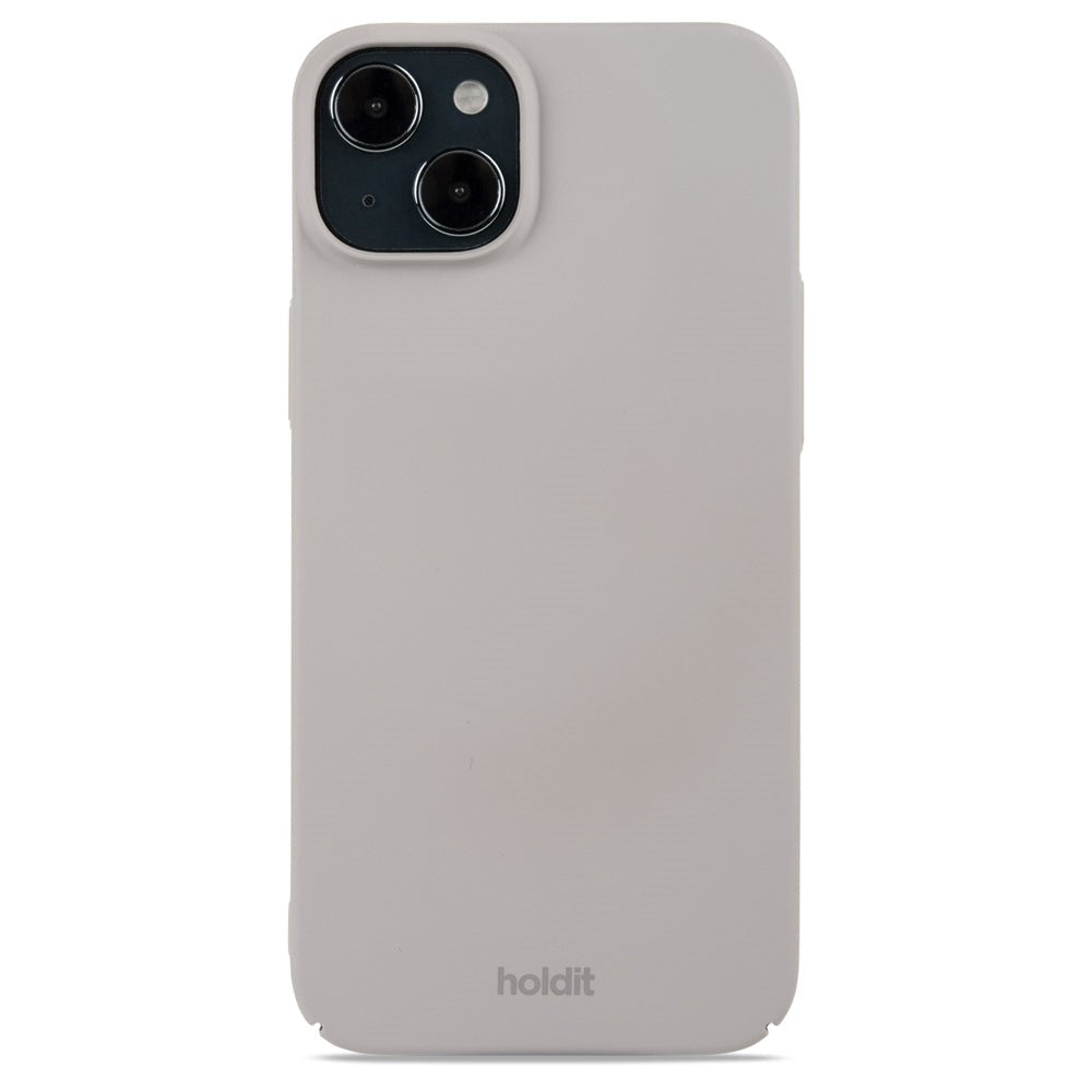 Holdit iPhone 15 Plus Slim Plast Deksel - Taupe