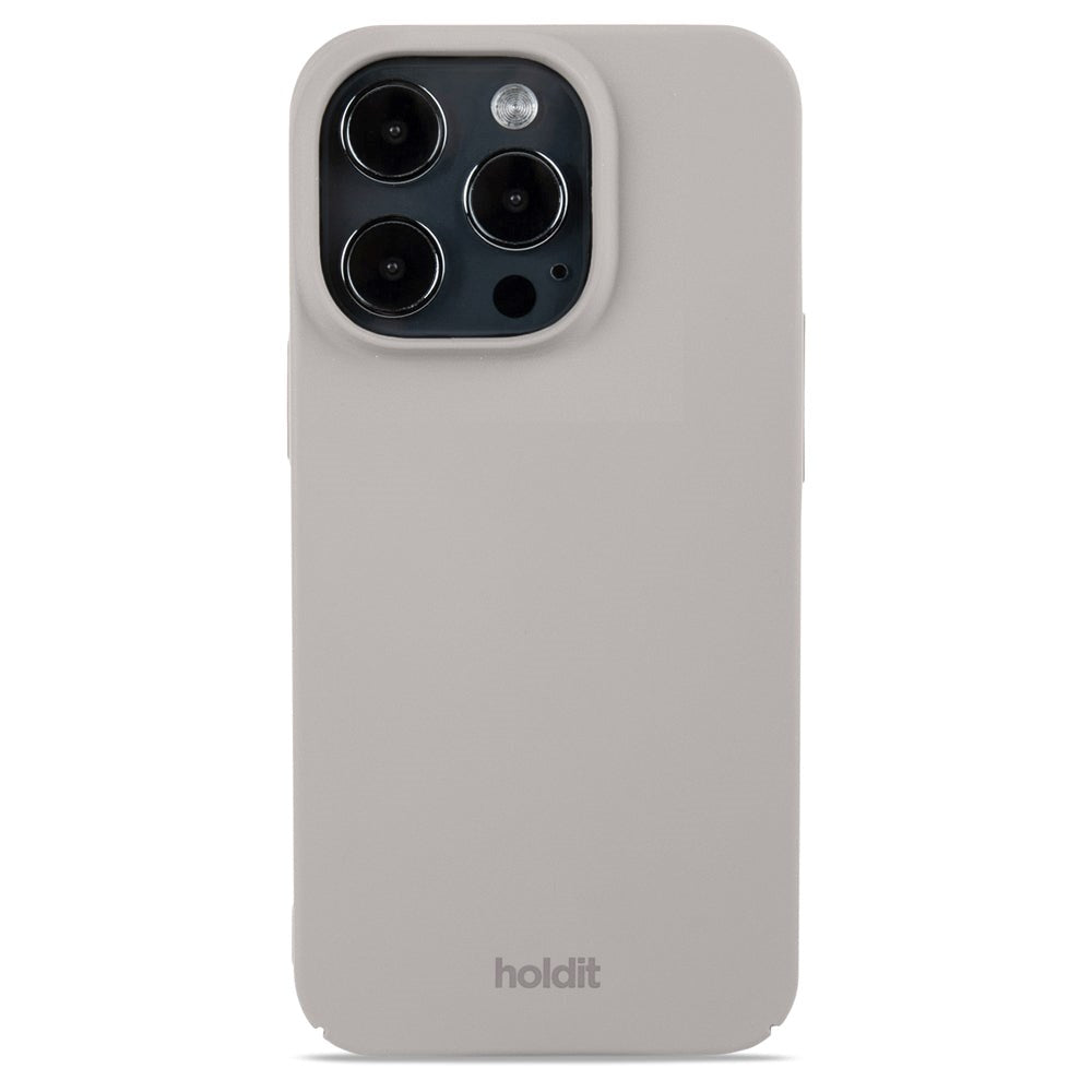 Holdit iPhone 15 Pro Slim Plast Deksel - Taupe