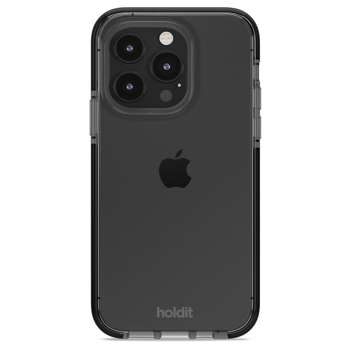 Holdit iPhone 15 Pro Seethru Deksel - Black