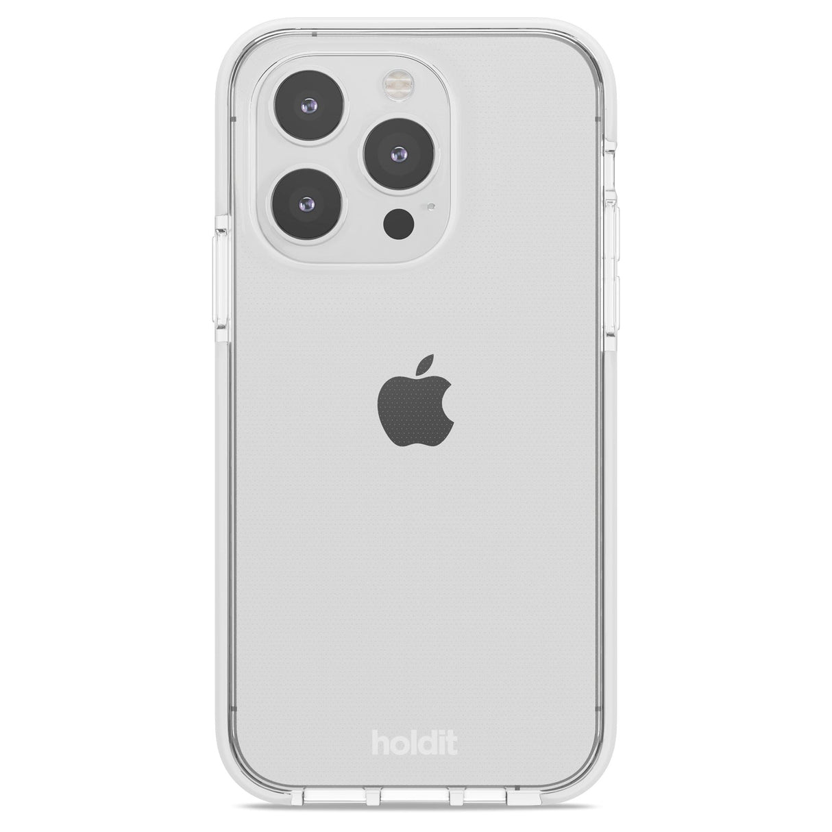 Holdit iPhone 15 Pro Seethru Deksel - White