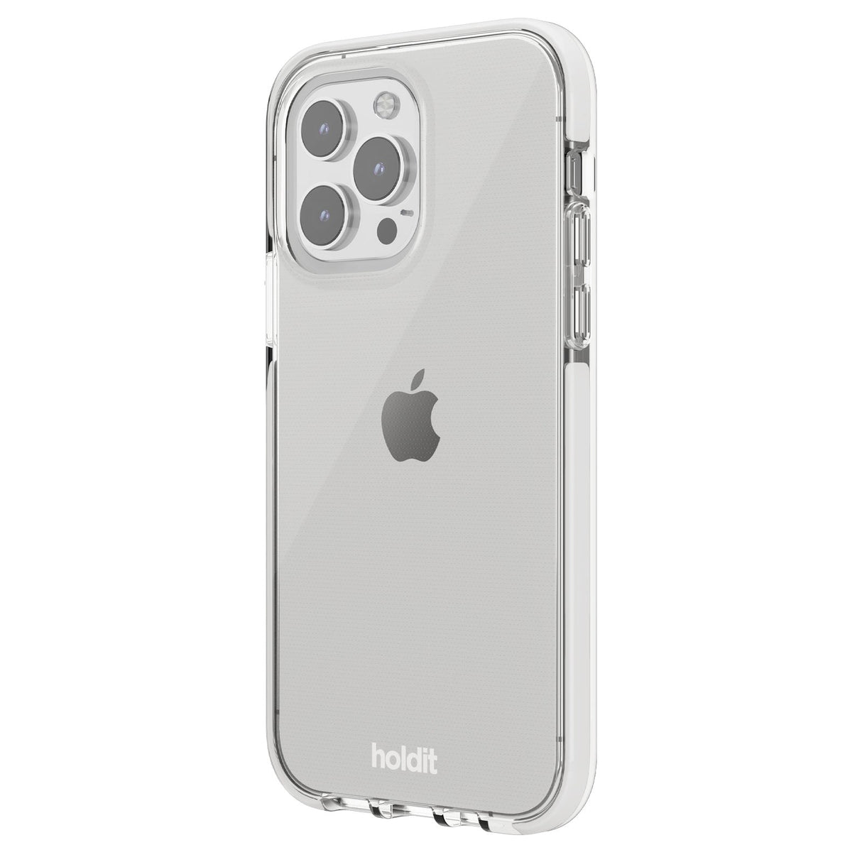 Holdit iPhone 15 Pro Seethru Deksel - White