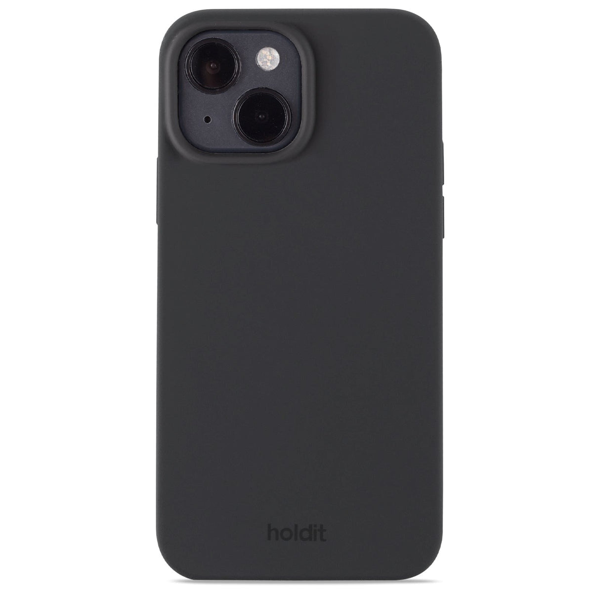 Holdit iPhone 15 Soft Touch Silikon Deksel - Black