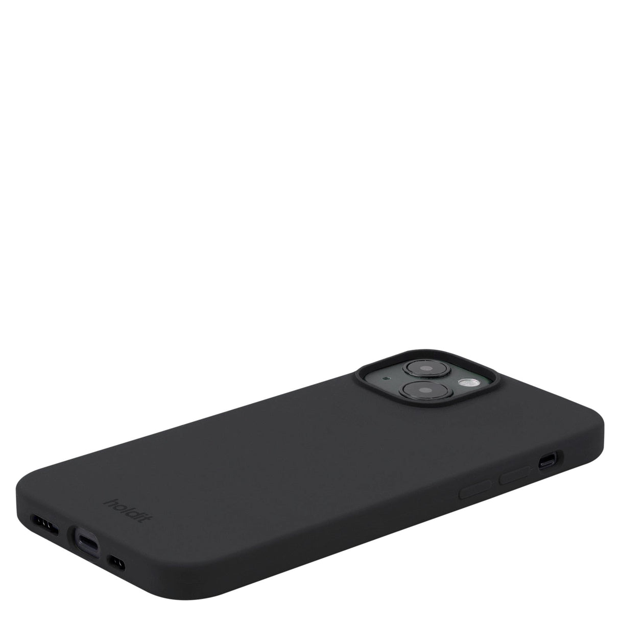 Holdit iPhone 15 Soft Touch Silikon Deksel - Black