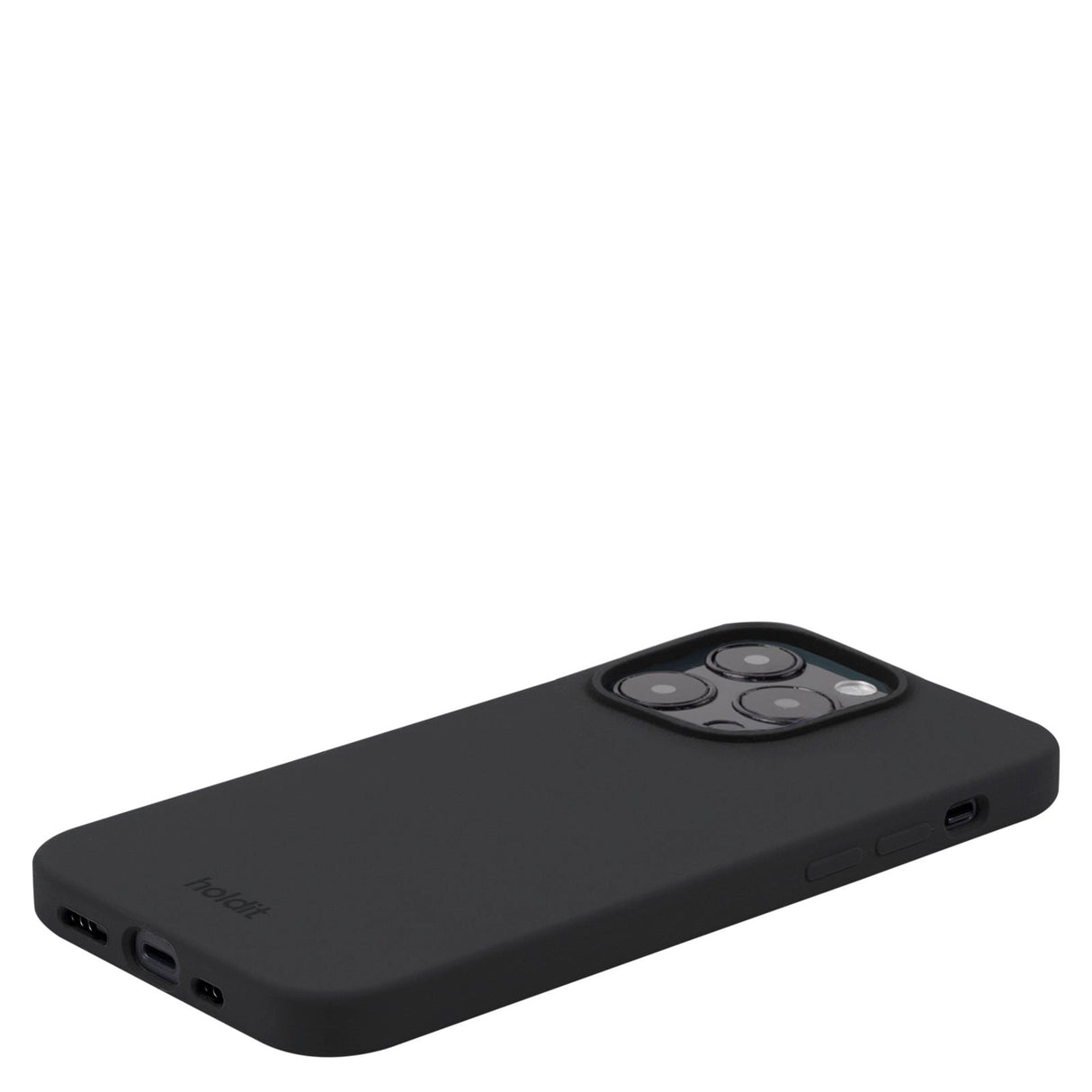 Holdit iPhone 15 Pro Soft Touch Silikon Deksel - Black