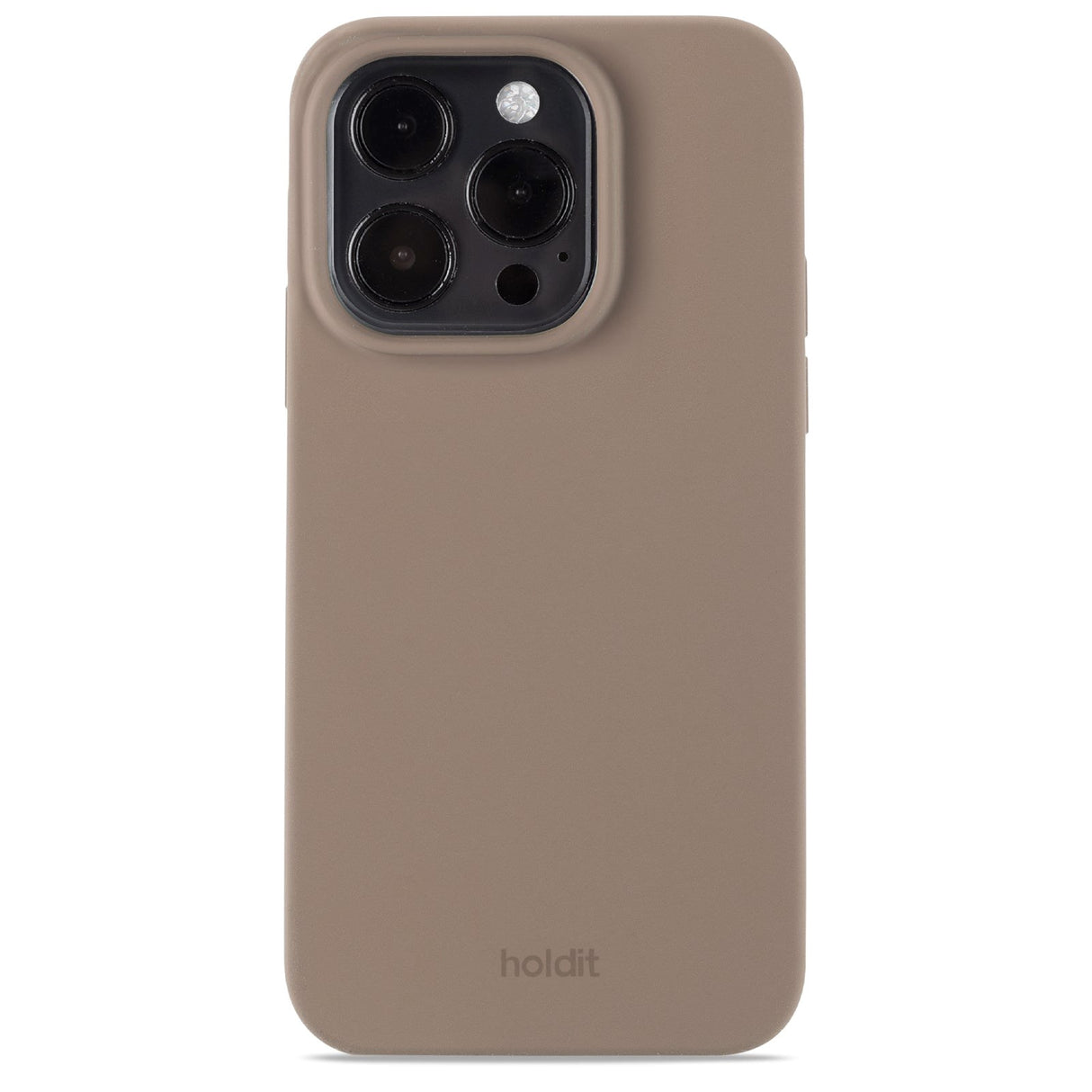 Holdit iPhone 15 Pro Soft Touch Silikon Deksel - Mocha Brown