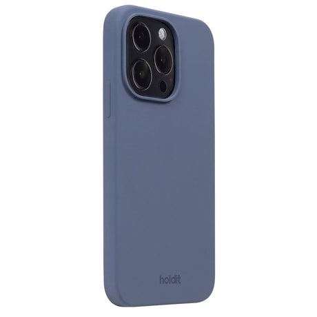 Holdit iPhone 15 Pro Soft Touch Silikon Deksel - Pacific Blue