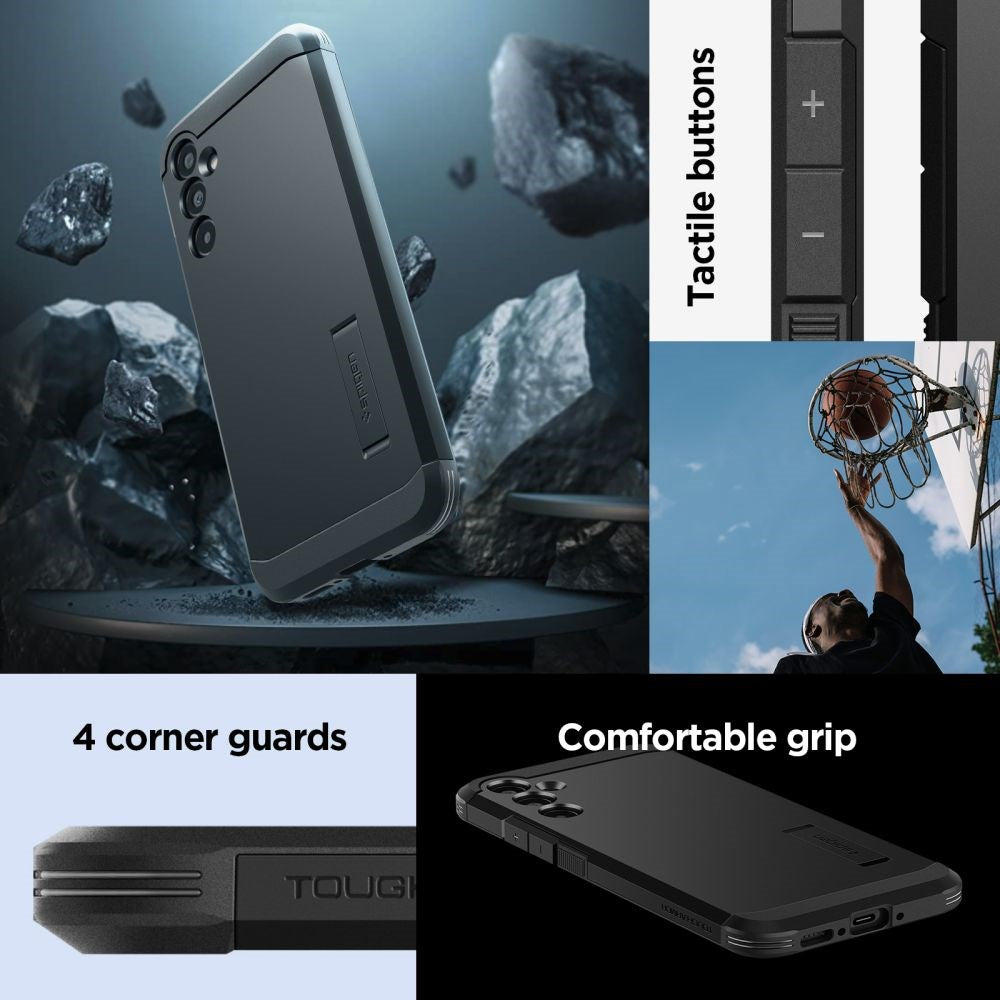 Samsung Galaxy A34 (5G) Spigen Tough Armor Deksel m. Kickstand - Svart