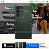 Samsung Galaxy S23 Ultra Caseology Parallax Deksel - Grønn